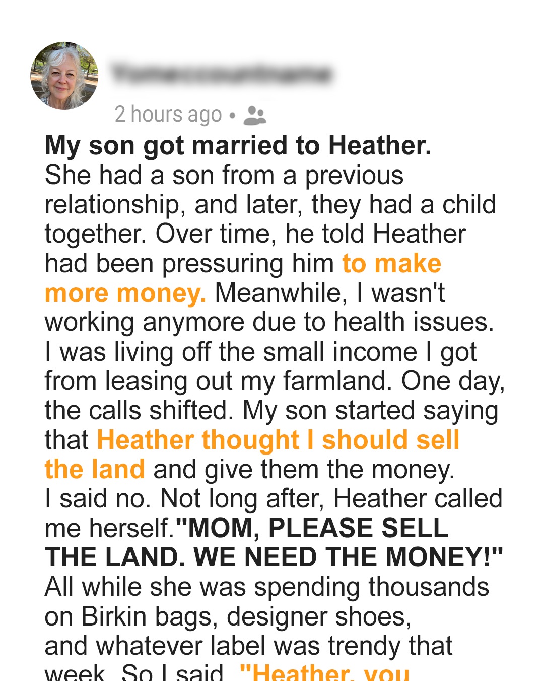 My DIL Demanded I Sell My Land to Fund Her Luxury Lifestyle — I Finally Had Enough and Taught Her a Lesson She Won’t Forget