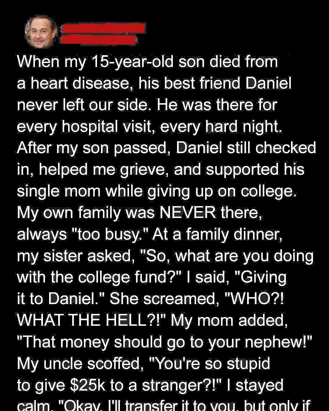 My Family Demanded My Late Son’s College Fund – I Said: ‘Okay but Only Under One Condition’