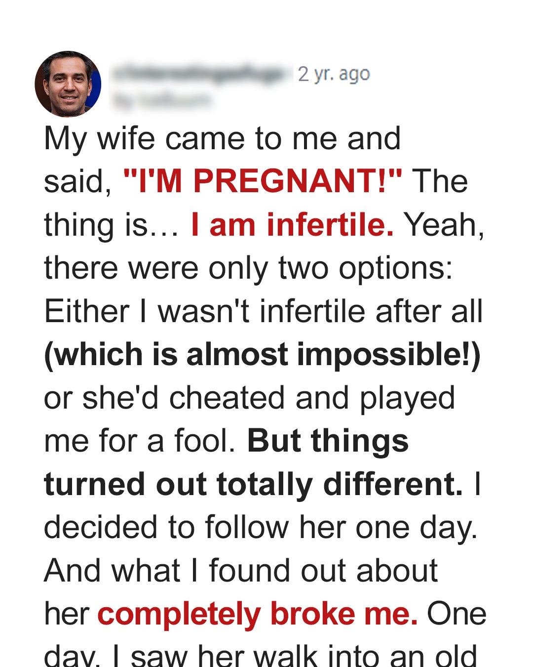 I Thought My Vasectomy Closed the Door on Fatherhood, but My 50-Year-Old Wife’s Pregnancy Made Me Question Everything I Thought I Knew About Our Marriage – Story of the Day