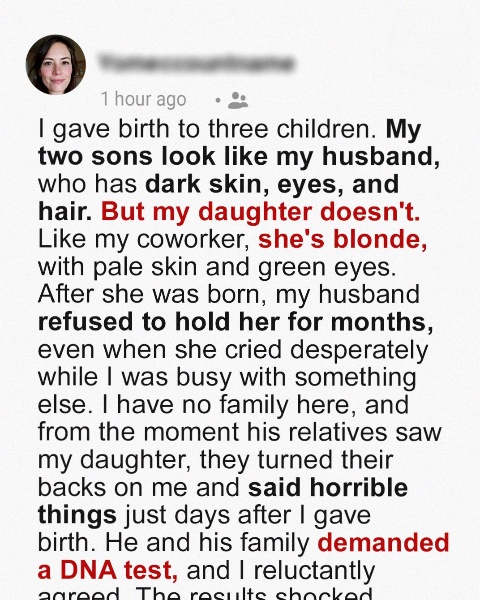 Dad Demands a DNA Test on His Baby as She Didn’t Look Like Him & His Sons