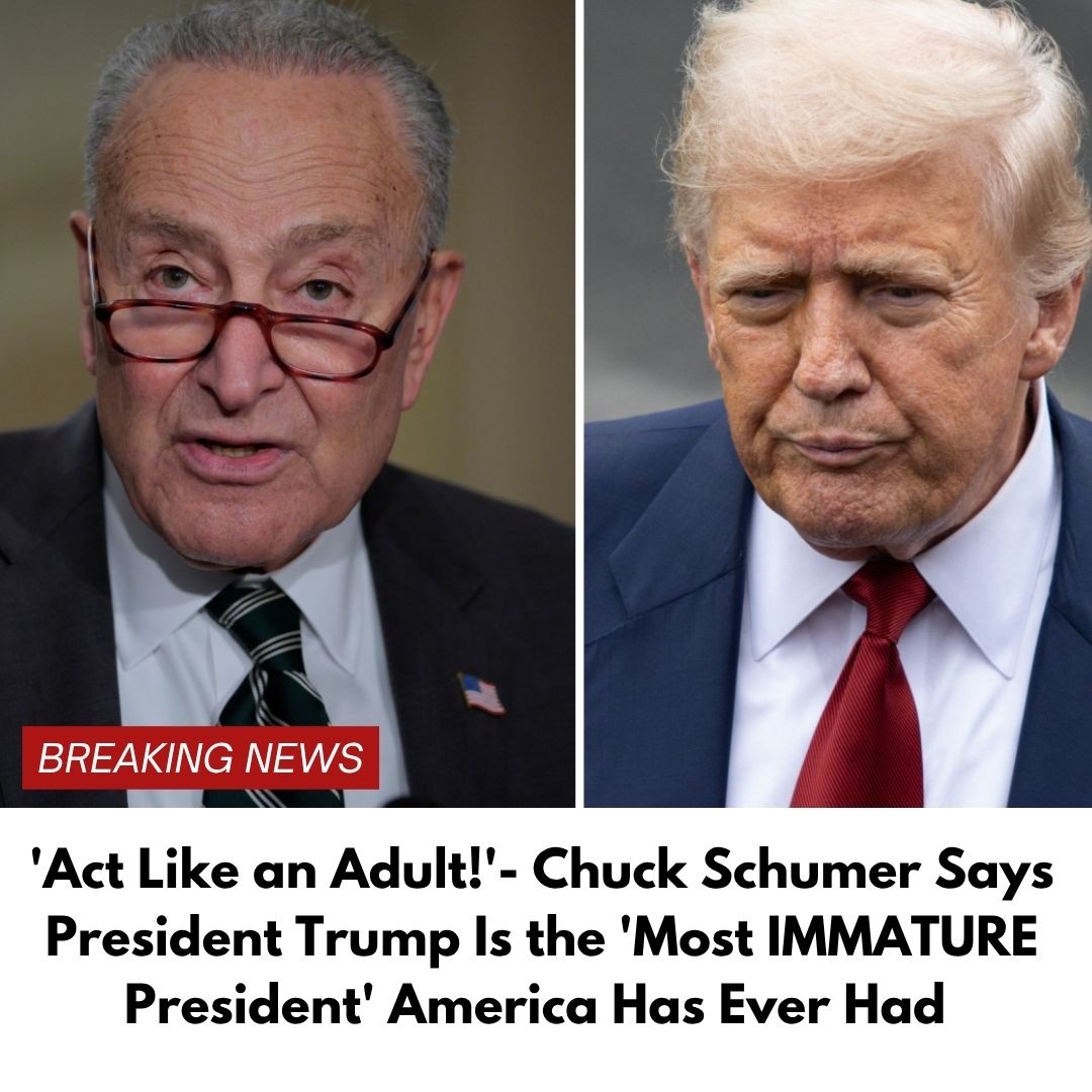 ‘Act Like an Adult!’- Chuck Schumer Says President Trump Is the ‘Most IMMATURE President’ America Has Ever Had
