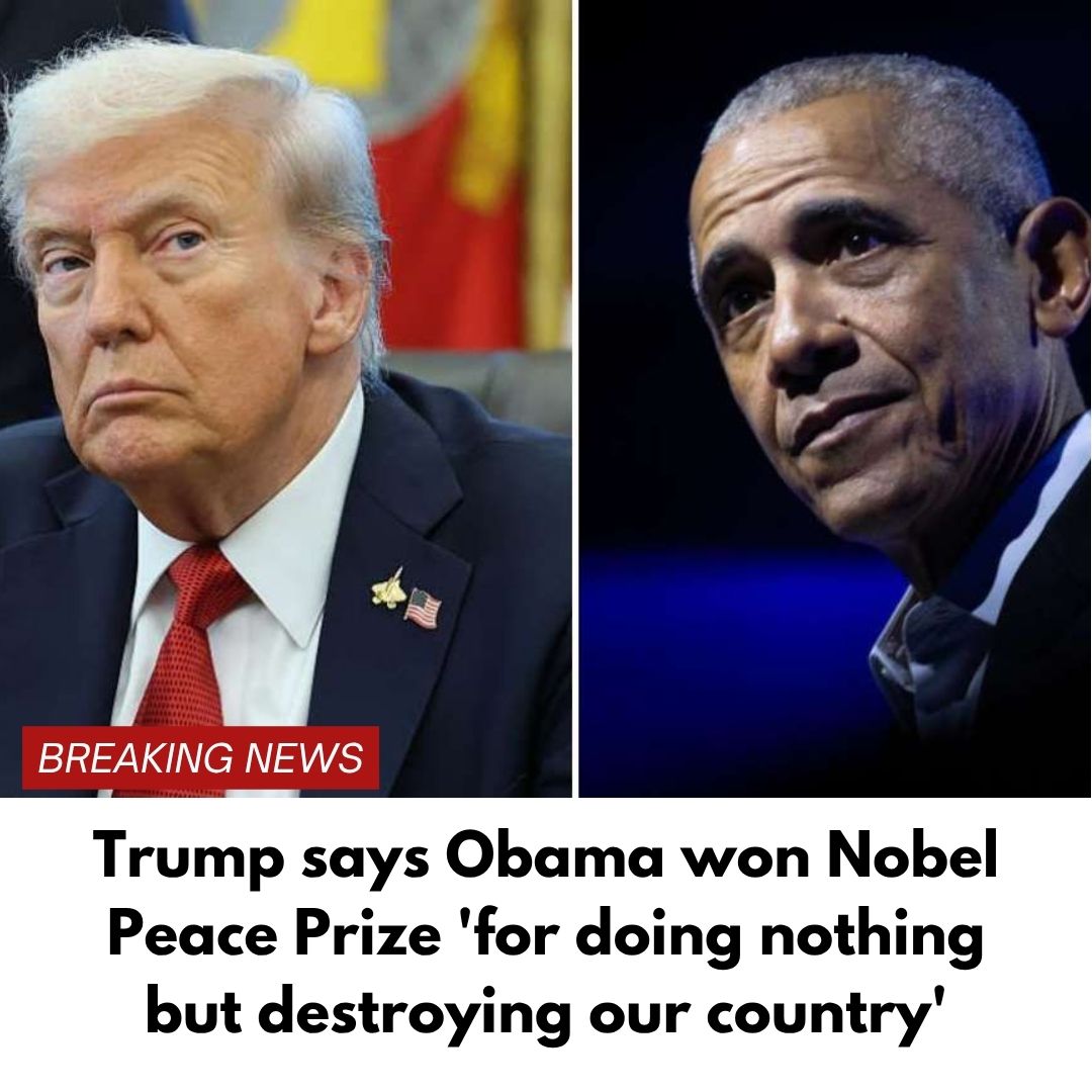 Trump says Obama won Nobel Peace Prize ‘for doing nothing but destroying our country’