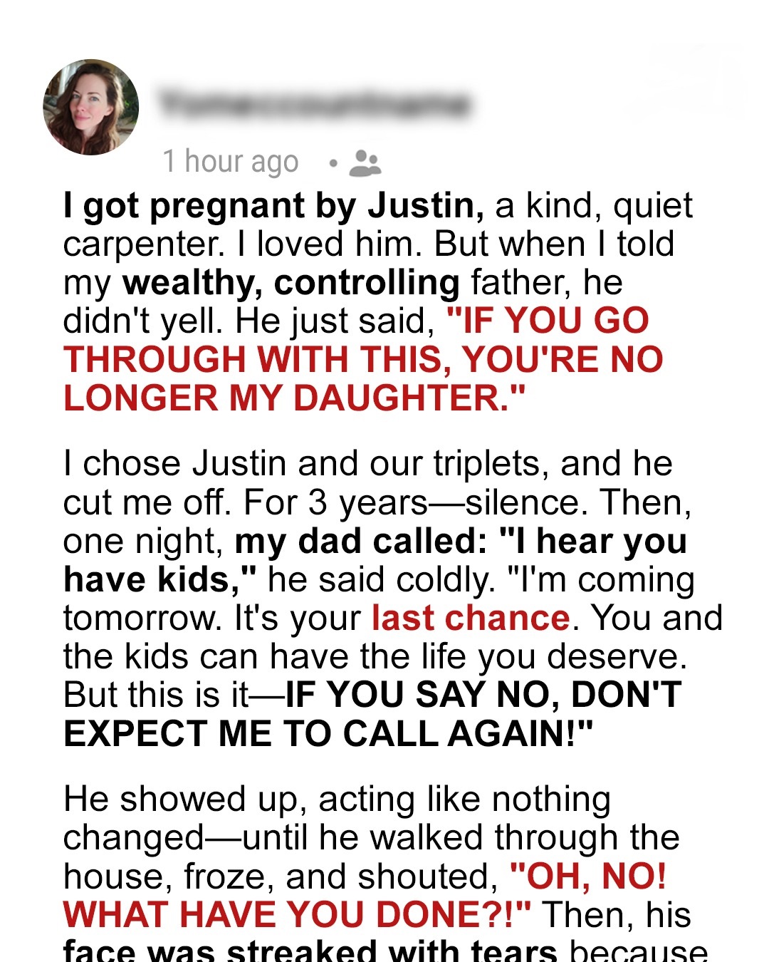 My Father Said He’d Disown Me Over My Pregnancy—Then He Came Back And Saw What We Built