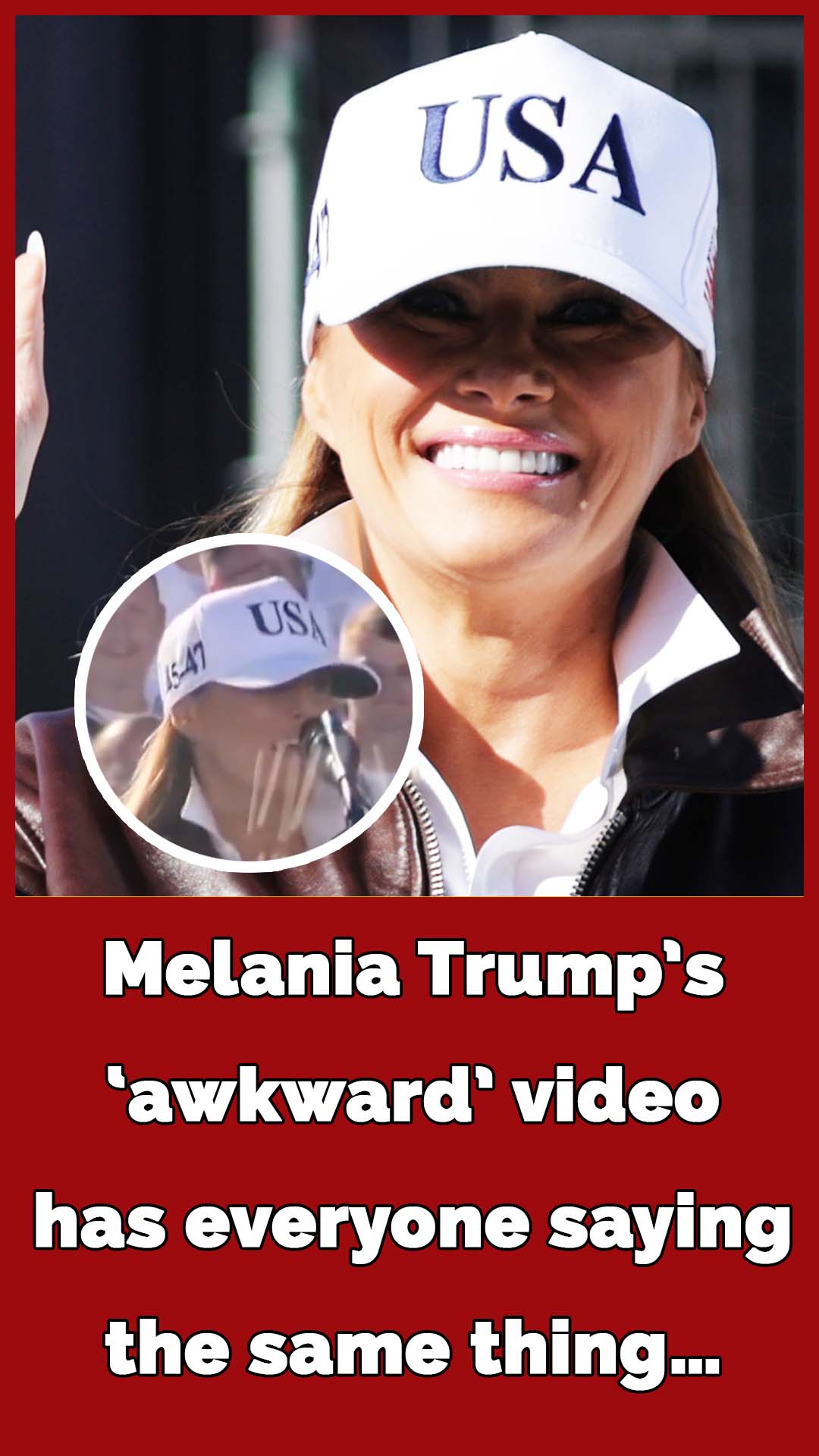 Melania Trump mocked over awkward 2-word greeting to Navy sailors in rare speech