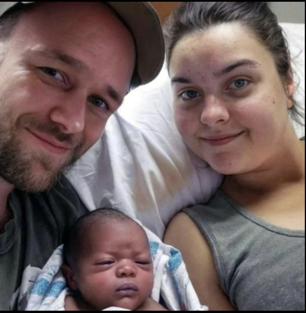 White mom going viral after birth of Black baby, but husband is white