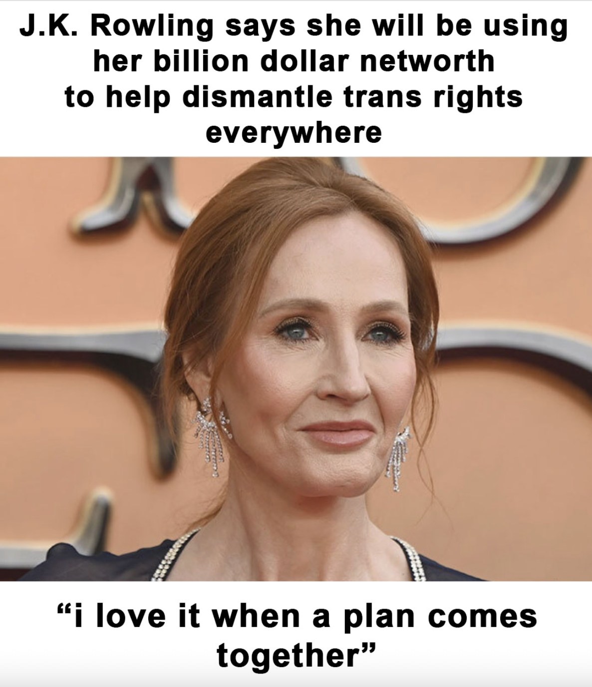 J.K. Rowling commits her wealth to dismantling trans rights