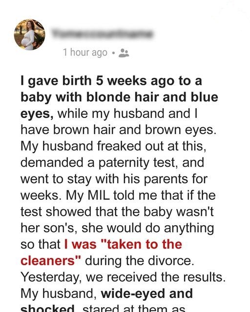 My Husband Demanded a Paternity Test, and the Results Left Us Both in Shock