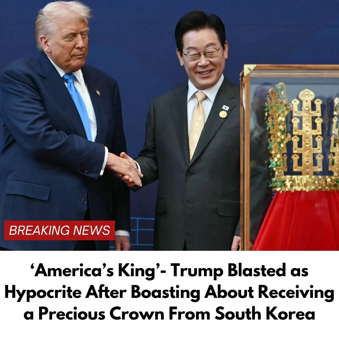 ‘America’s King’- Trump Blasted as Hypocrite After Boasting About Receiving a Precious Crown From South Korea