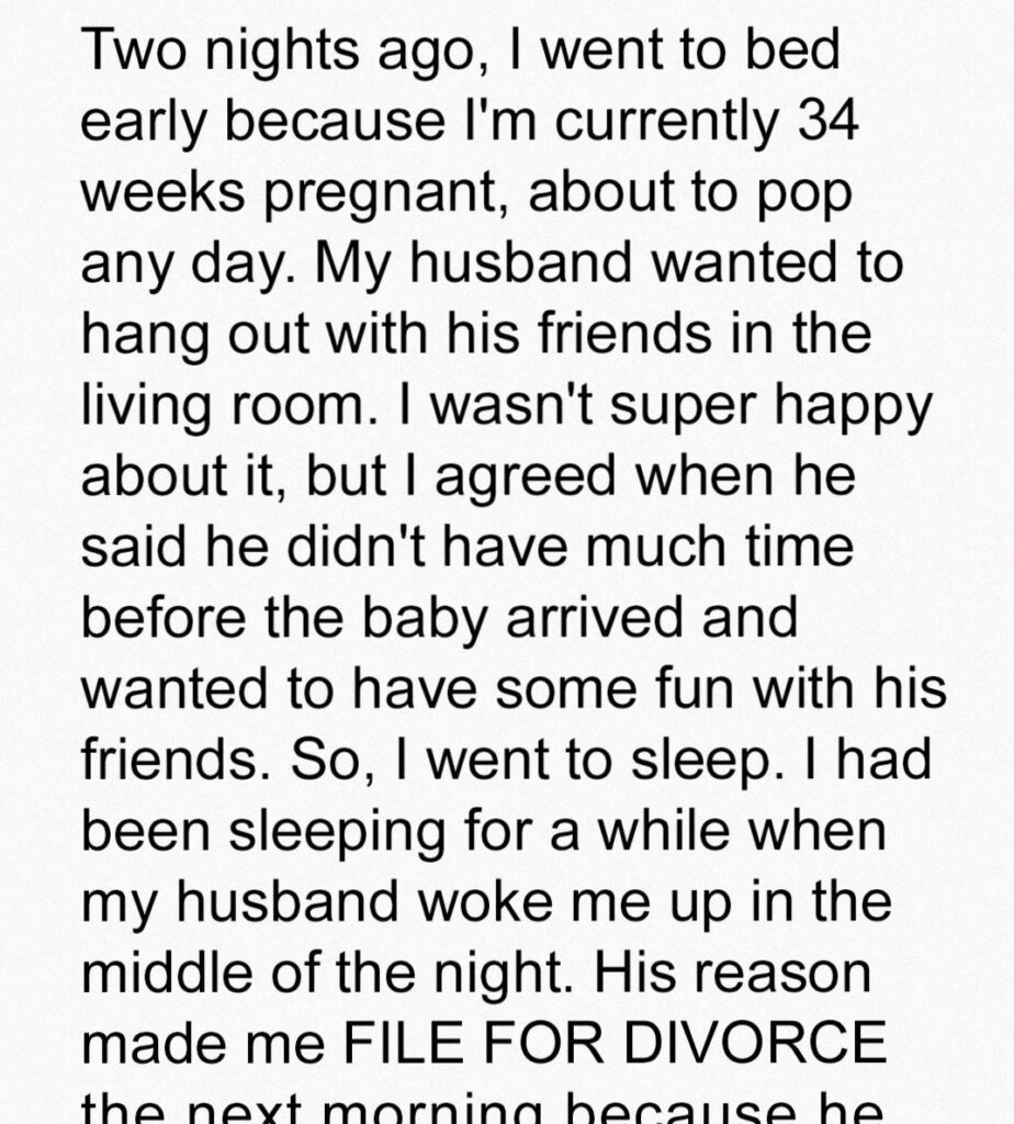 My Husband Woke Me in the Middle of the Night During My Pregnancy — His Reason Made Me File for Divorce the Next Morning