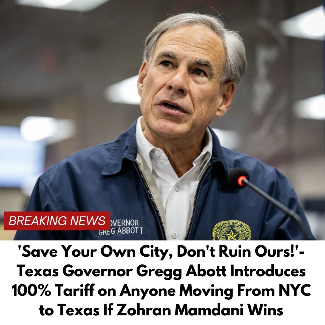 ‘Save Your Own City, Don’t Ruin Ours!’- Texas Governor Gregg Abott Introduces 100% Tariff on Anyone Moving From NYC to Texas If Zohran Mamdani Wins