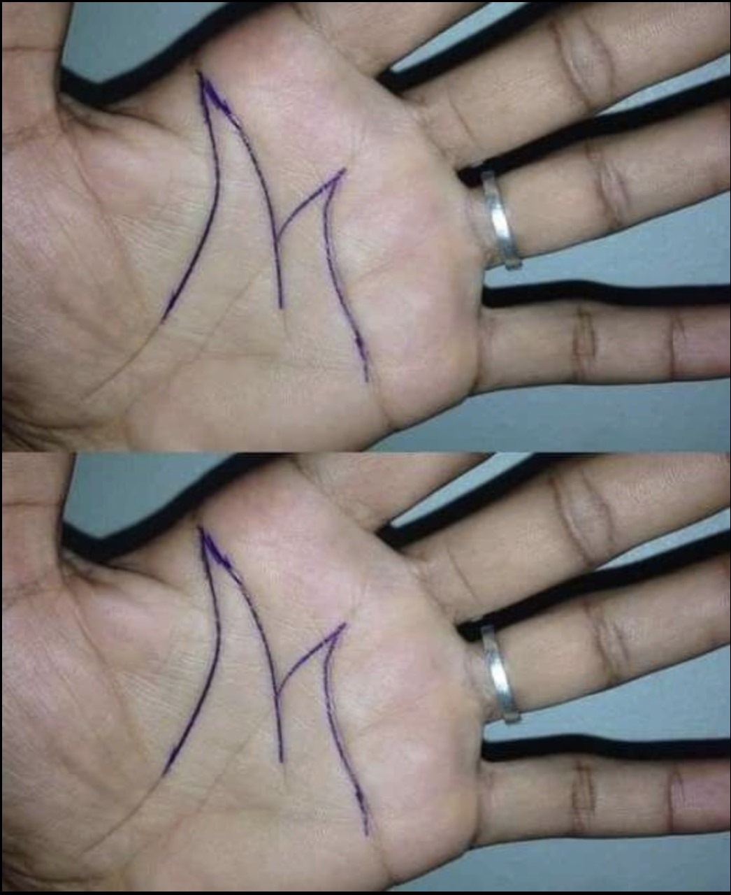 Why some people have an ‘M’ on their palm