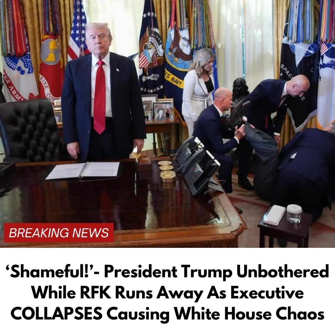 ‘Shameful!’- President Trump Unbothered While RFK Runs Away As Executive COLLAPSES Causing White House Chaos