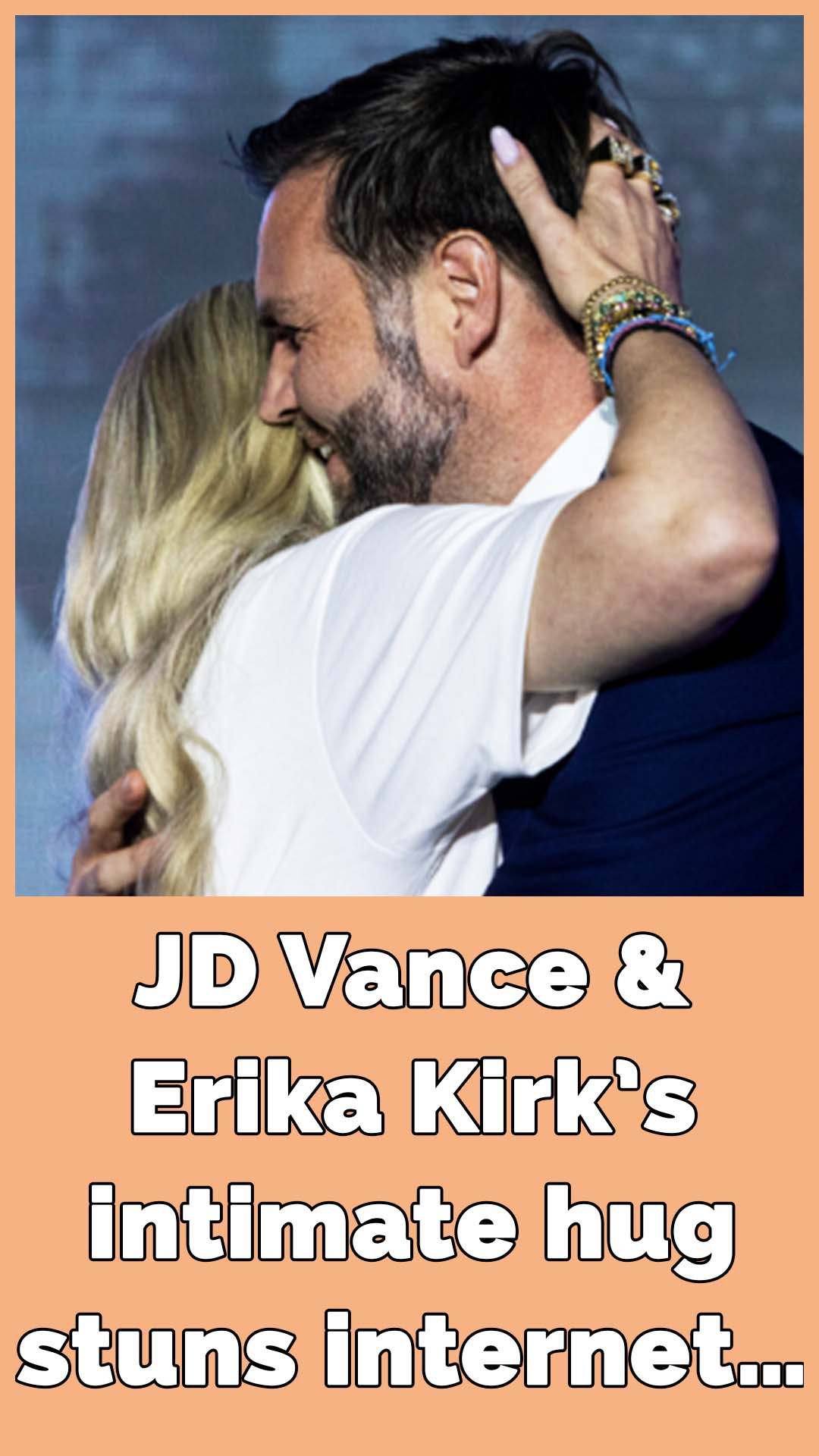 JD Vance and Erika Kirk’s intimate hug stuns internet