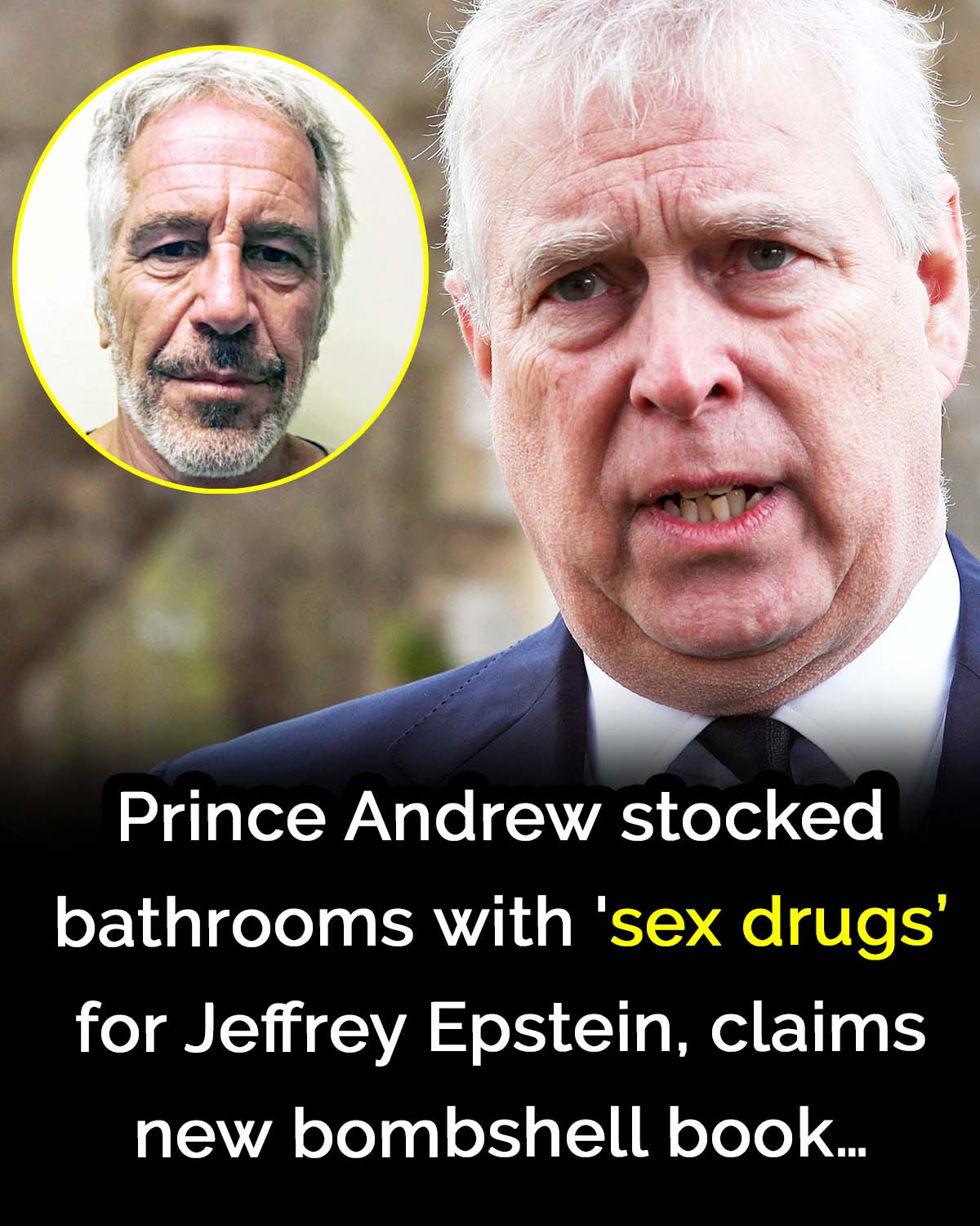 Ex-Prince Andrew stocked bathrooms with ‘sex drugs’ for Jeffrey Epstein, claims new bombshell book
