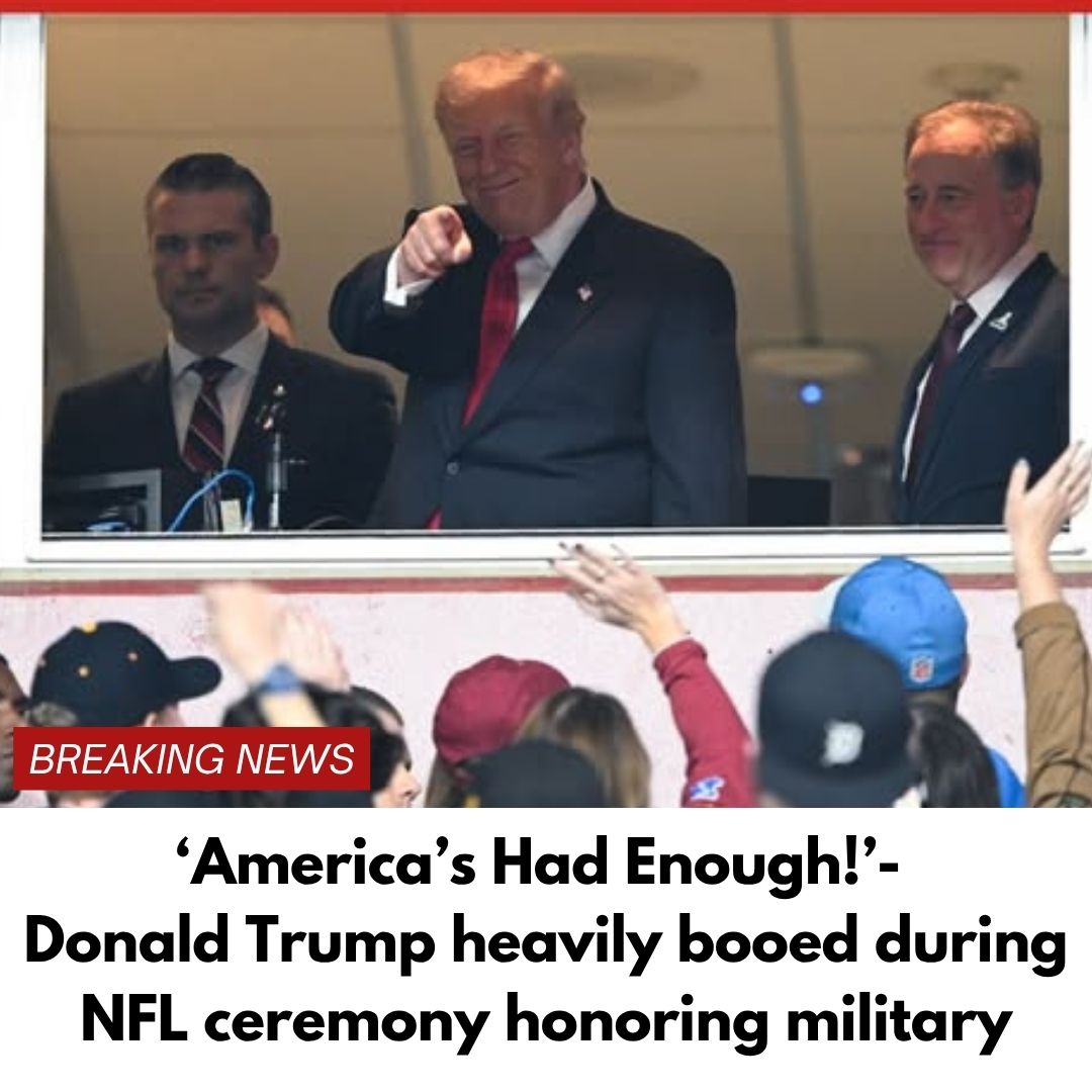 Donald Trump heavily booed during NFL ceremony honoring military