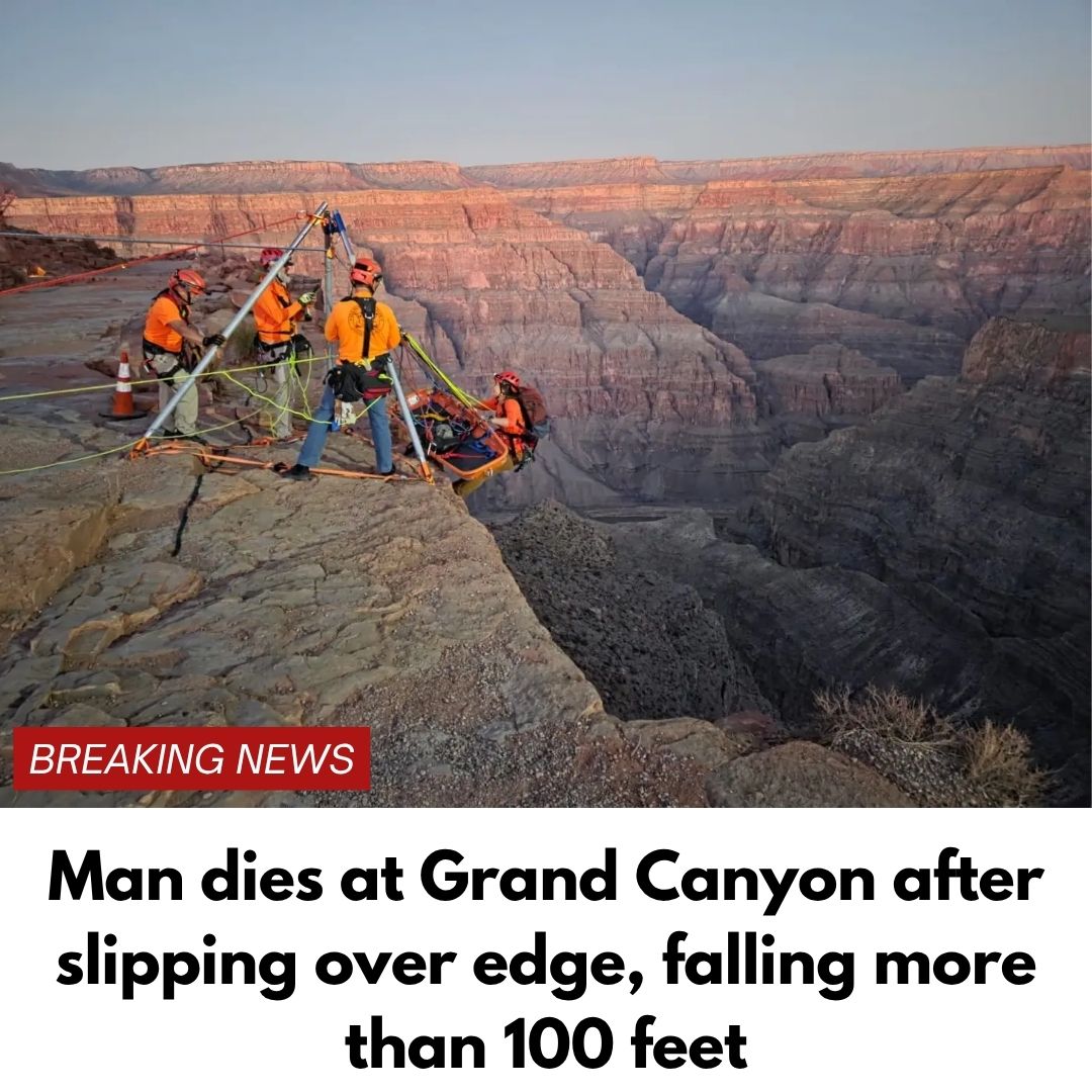 Man dies at Grand Canyon after slipping over edge, falling more than 100 feet
