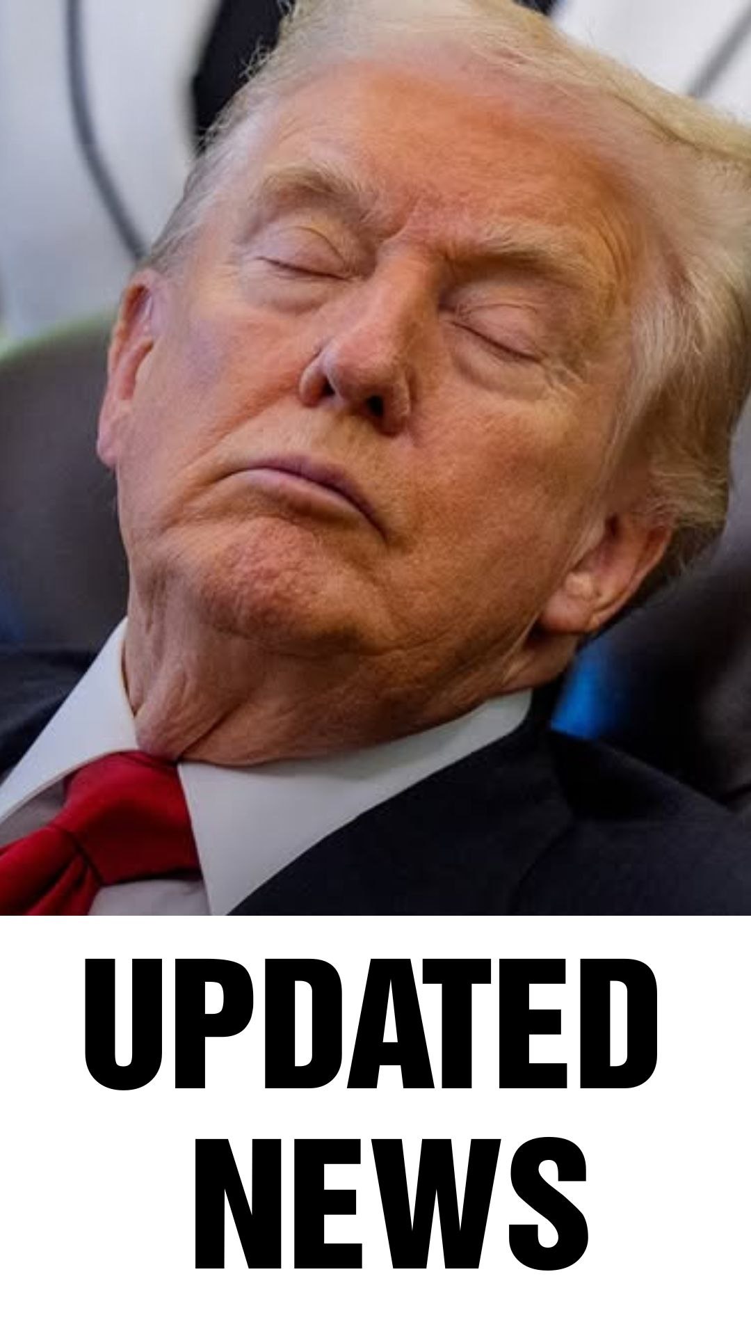 White House issues scathing response after Trump was seen ‘passed out’ in chair during meeting