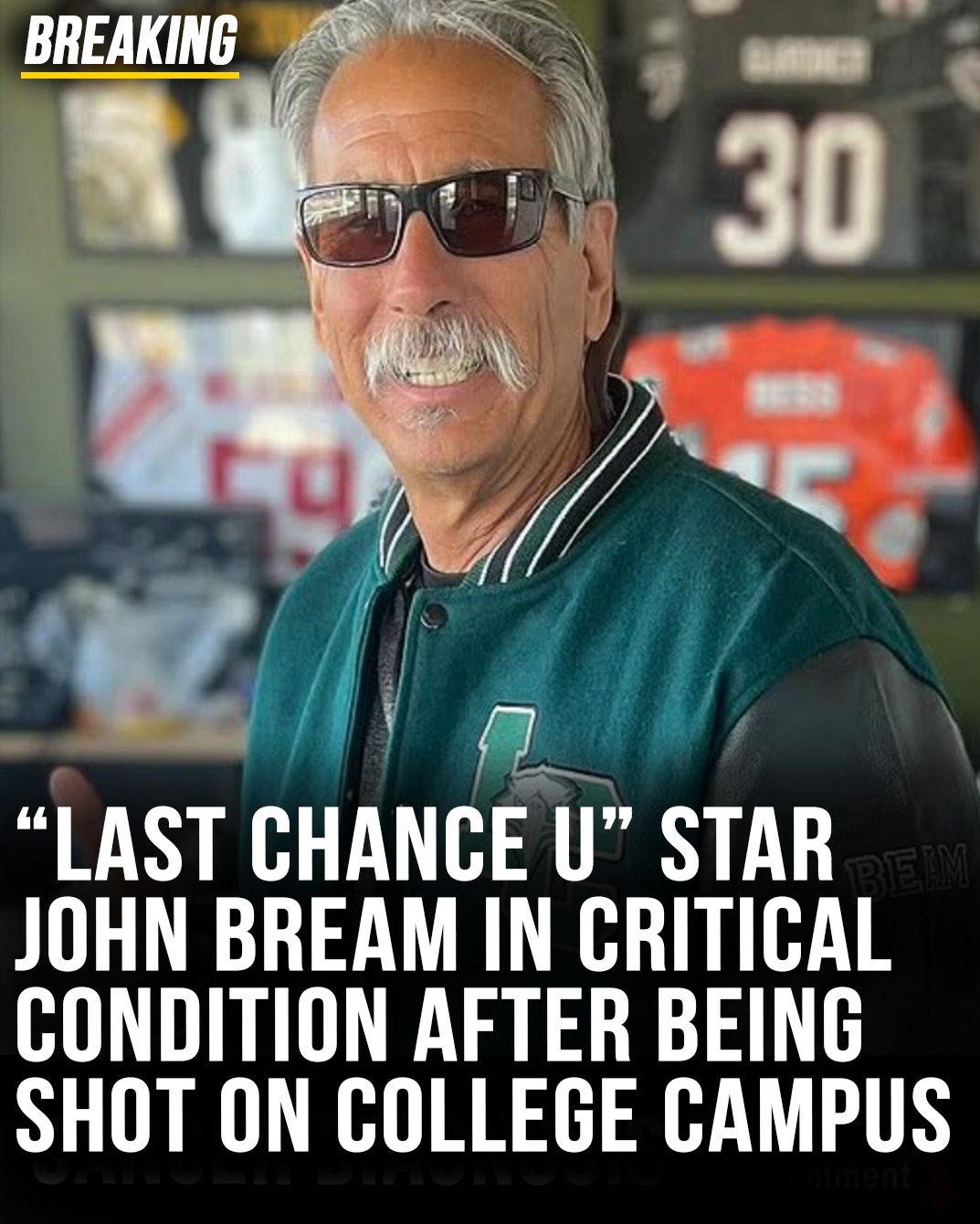 “Last Chance U” coach John Beam shot on college campus