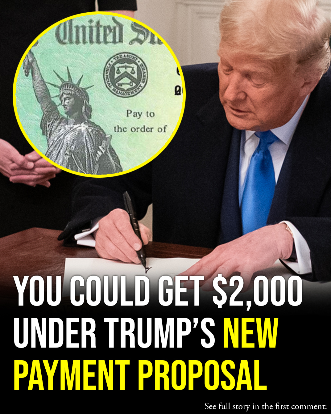 Trump reveals when cheques could go out after promise to give $2,000 to almost everyone in America