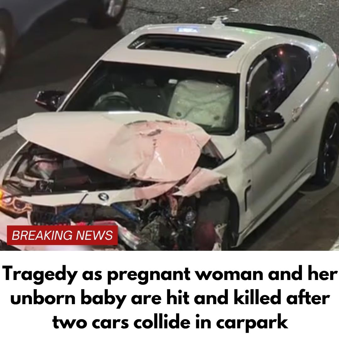 Tragedy as pregnant woman and her unborn baby are hit and killed after two cars collide in carpark