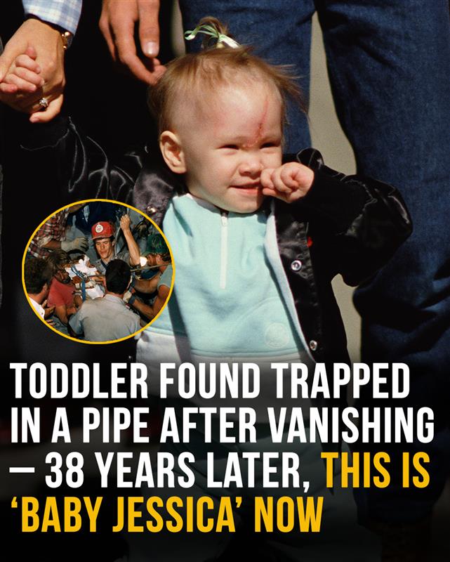 Toddler found trapped in a pipe after vanishing – 38 years later, this is ‘Baby Jessica’ now