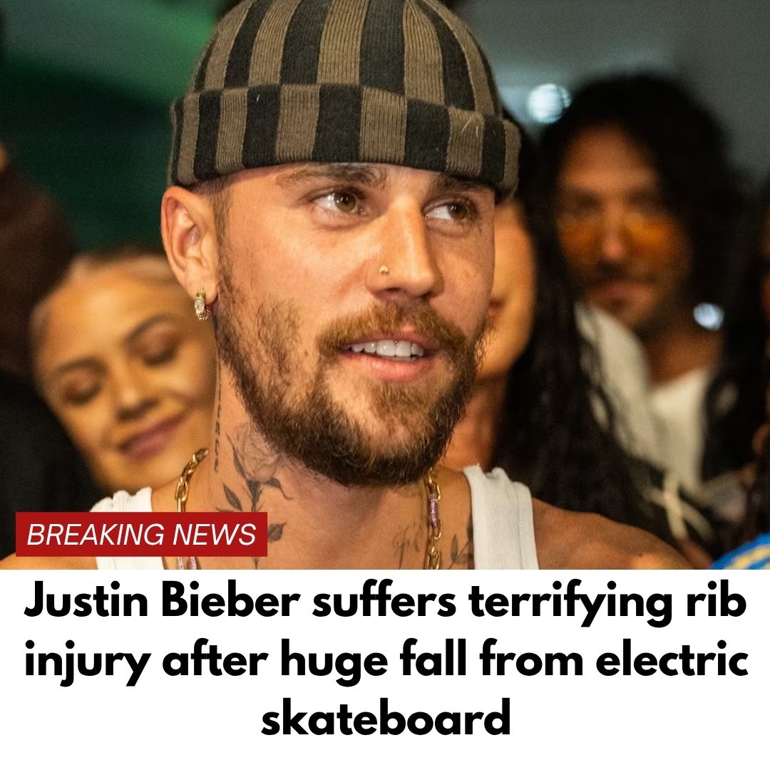 Justin Bieber suffers terrifying rib injury after huge fall from electric skateboard
