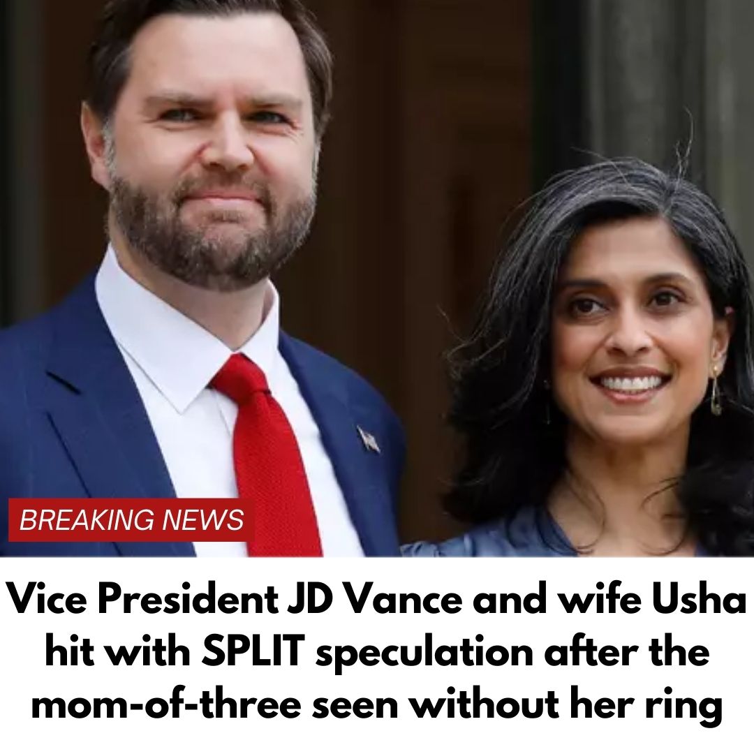 Vice President JD Vance and wife Usha hit with SPLIT speculation after the mom-of-three seen without her ring