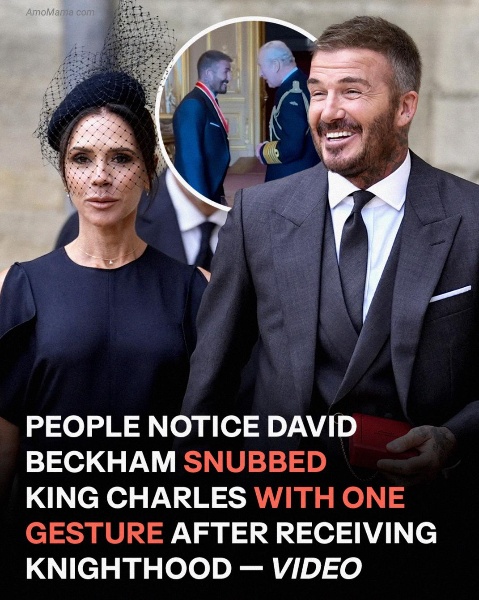 David Beckham Is Knighted by King Charles for His Services to Sport and to Charity