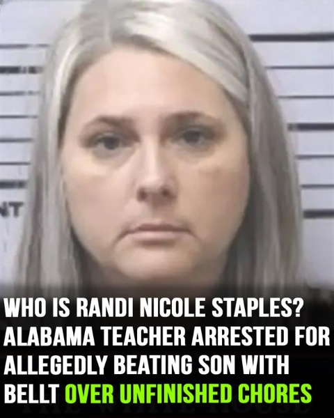 Who is Alabama teacher arrested for allegedly beating child with belt over unfinished chores?