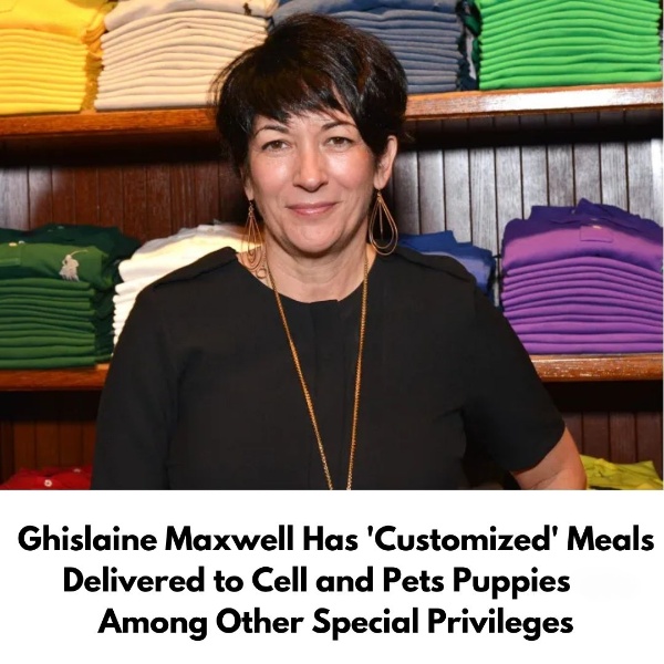 Ghislaine Maxwell Has ‘Customized’ Meals Delivered to Cell and Pets Puppies — Among Other Special Privileges