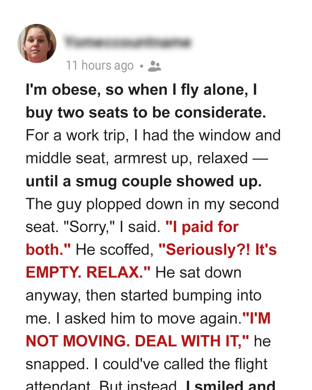 Entitled Couple Stole the Airplane Seat I Paid For—So I Gave Them Turbulence They Deserved