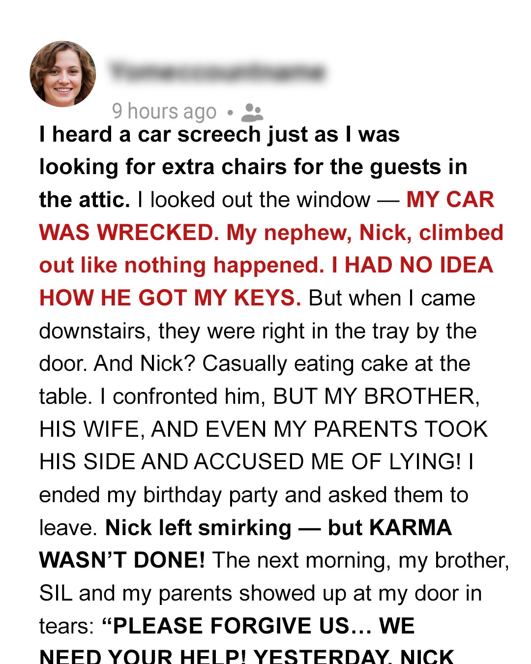 My Nephew Took My Car Without Asking and Crashed It — My Brother Refused to Pay but Karma Handled It