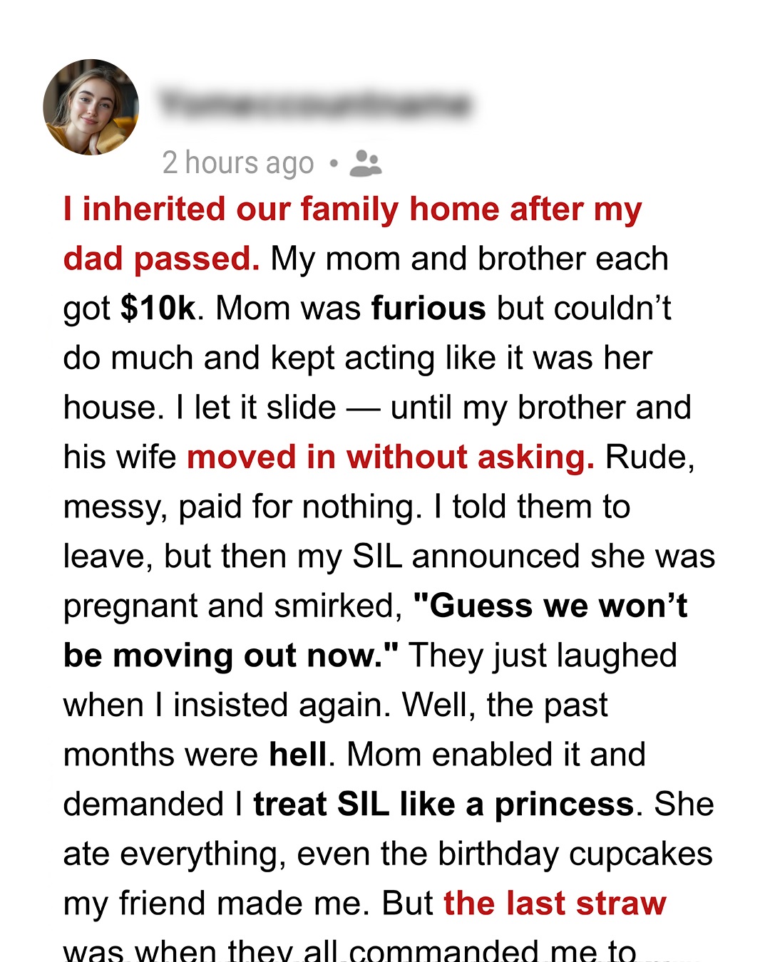 My Mom, Brother, and SIL Made My Life Hell After Moving Into My House—I Endured Them for Months Until I Finally Put Them in Their Place