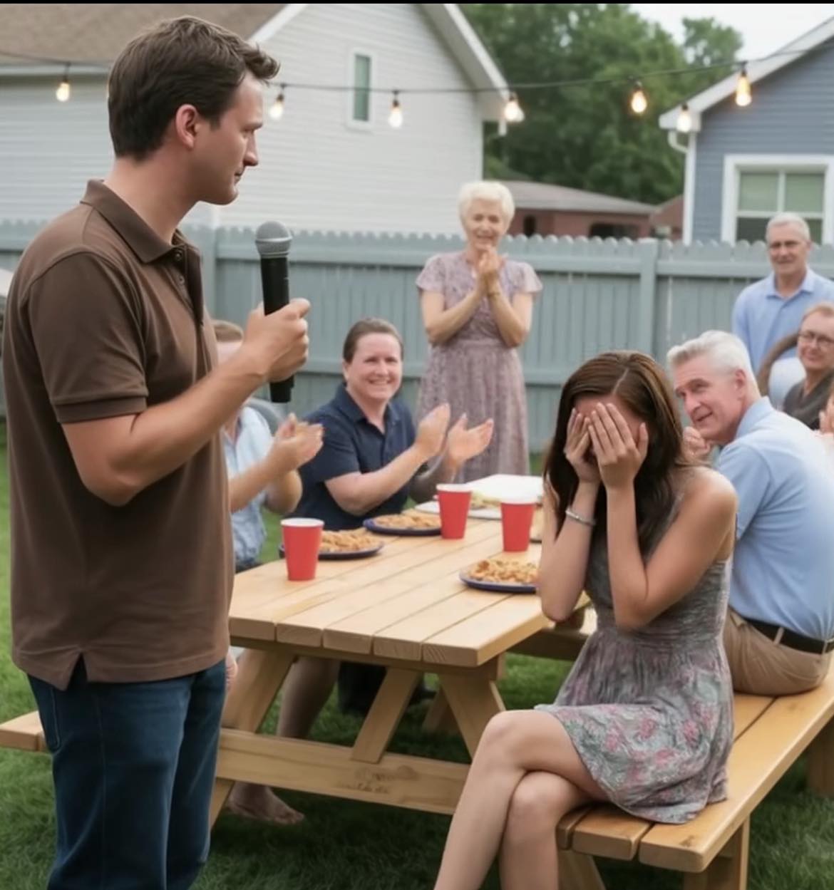 At a Backyard BBQ, My Husband Stood Up and Announced He Was Divorcing Me—Calling Me a “Burden” in Front of Forty Guests