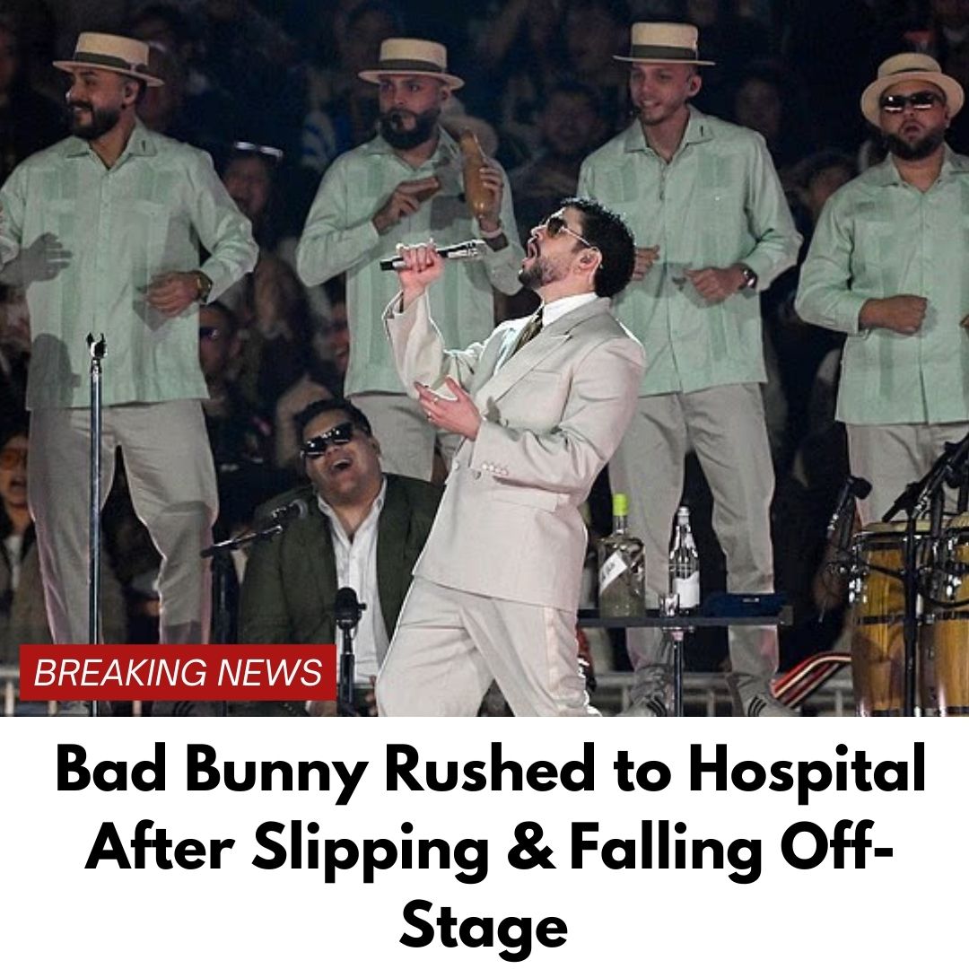 Singer Bad Bunny Rushed to Hospital After Slipping & Falling Off-Stage