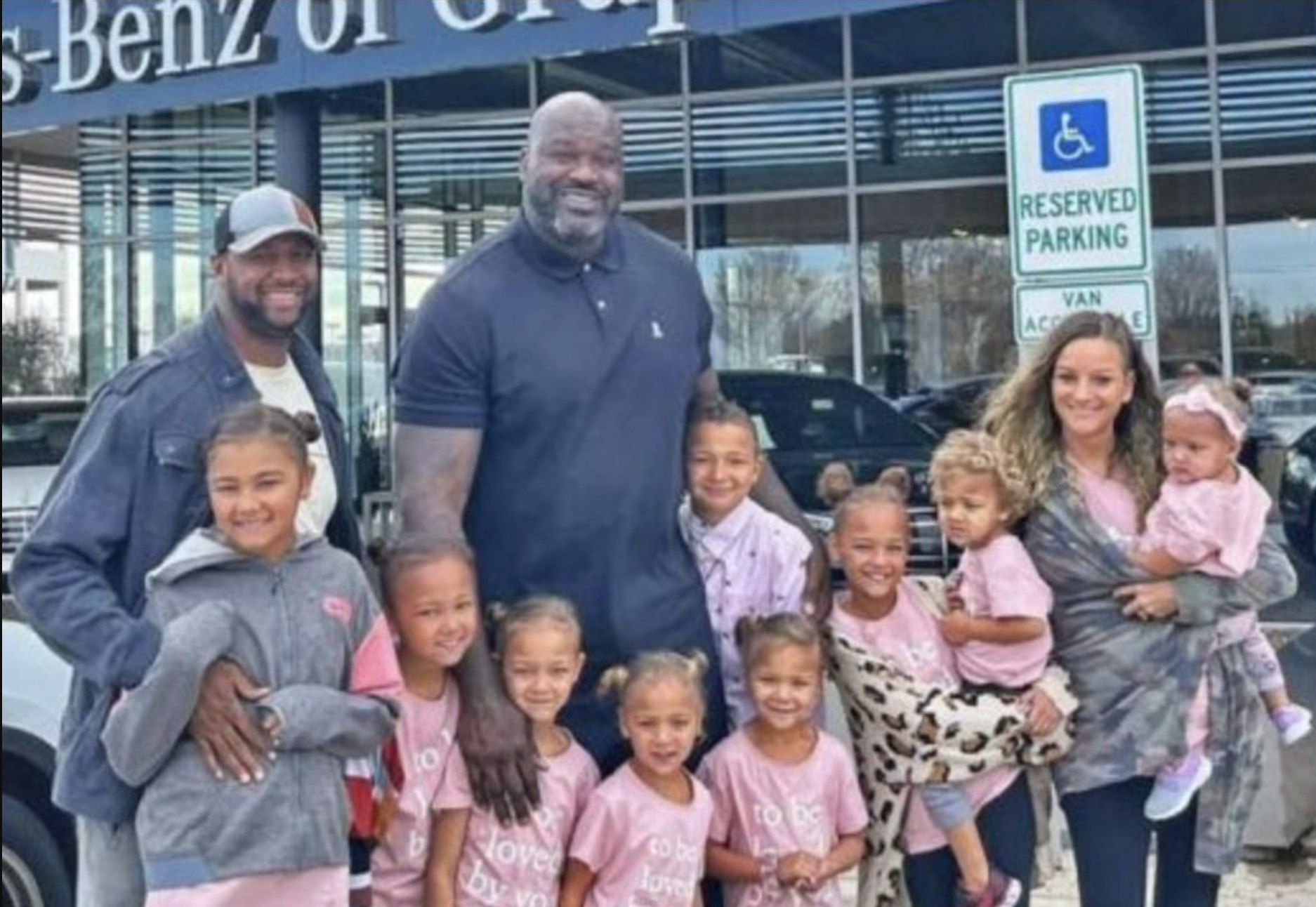 Shaq surprises family of 11 with two new cars and more