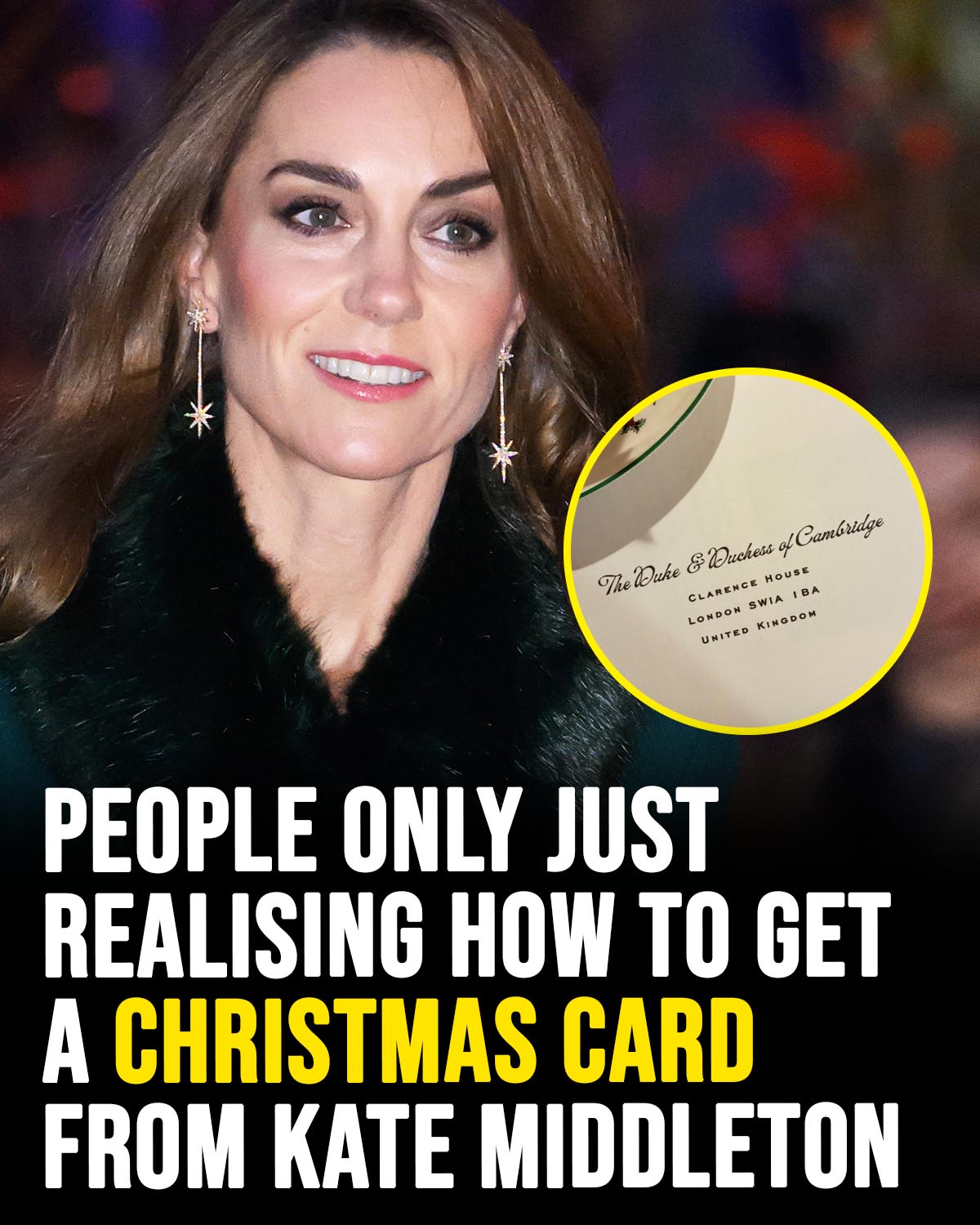 People only just realising how to receive Christmas card from Kate Middleton