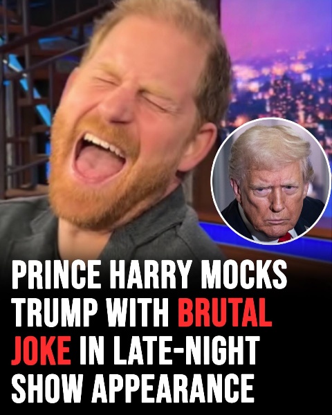 Prince Harry mocks Trump with brutal joke in late-night show appearance