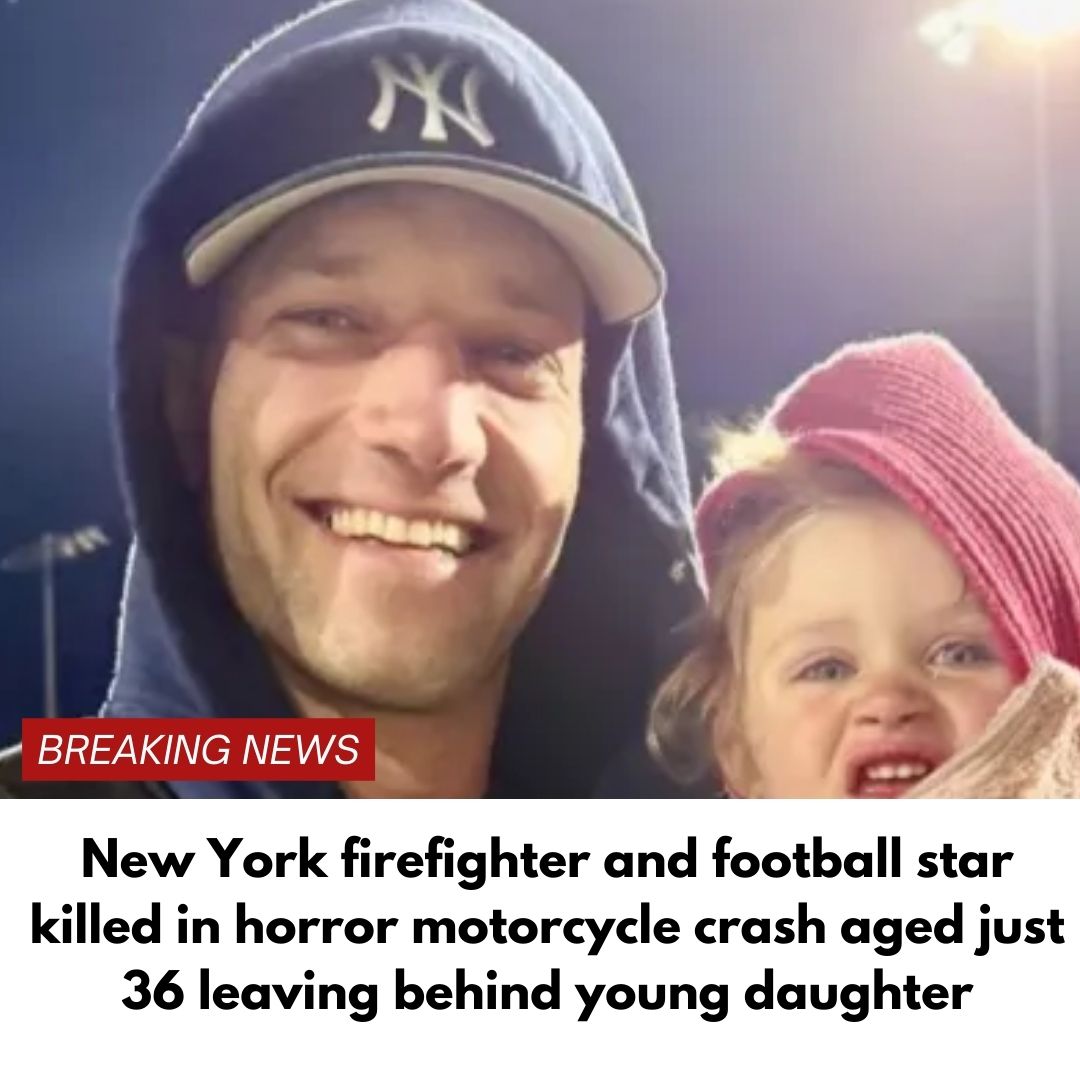 New York firefighter and football star killed in horror motorcycle crash aged just 36 leaving behind young daughter