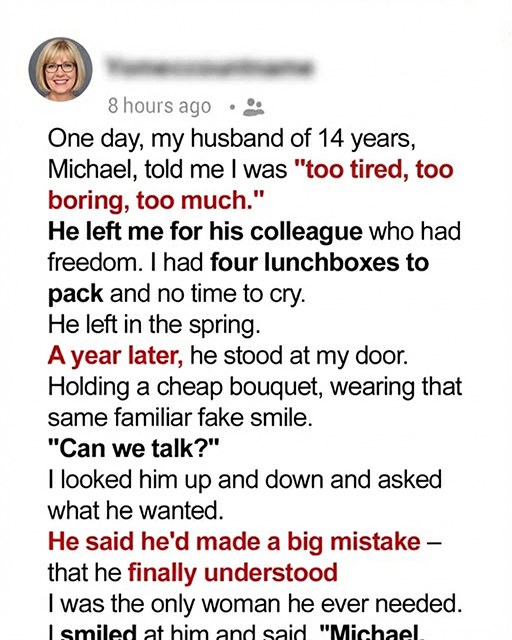 My Husband Left Me and Our 4 Kids for His Colleague—Then, a Year Later, He Showed Up at My Door