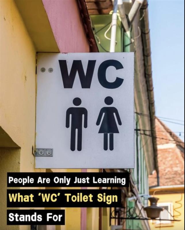 Meaning behind the ‘WC’ sign outside bathrooms