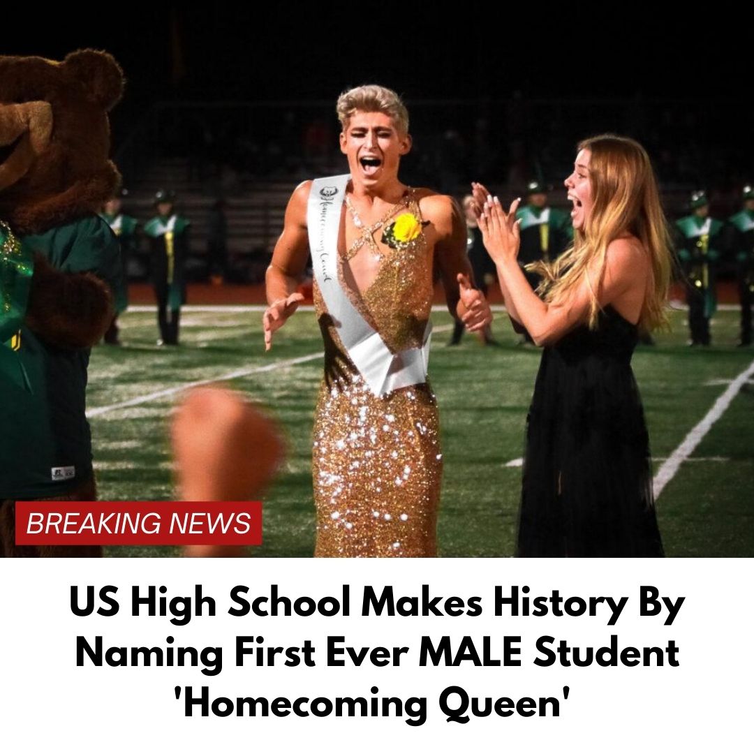 US High School Makes History By Naming First Ever MALE ‘Homecoming Queen’ Amid Outpouring of Cheers