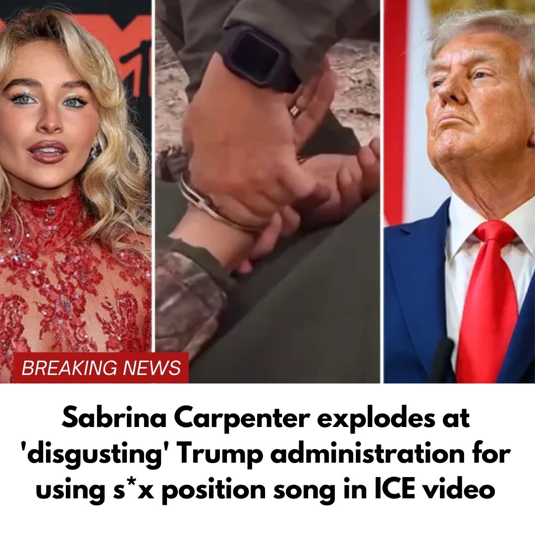 Sabrina Carpenter explodes at ‘disgusting’ Trump administration for using s*x position song in ICE video