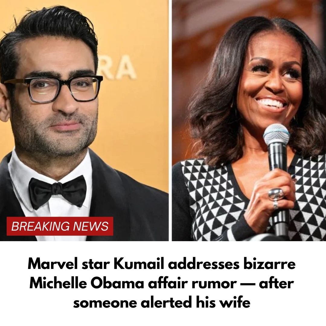 Marvel star Kumail Nanjiani addresses bizarre Michelle Obama affair rumor — after someone alerted his wife