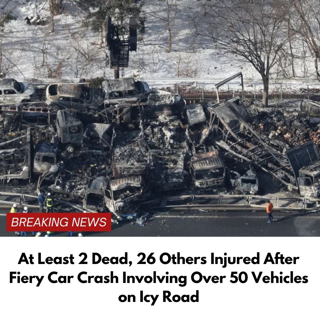 At Least 2 Dead, 26 Others Injured After Fiery Car Crash Involving Over 50 Vehicles on Icy Road