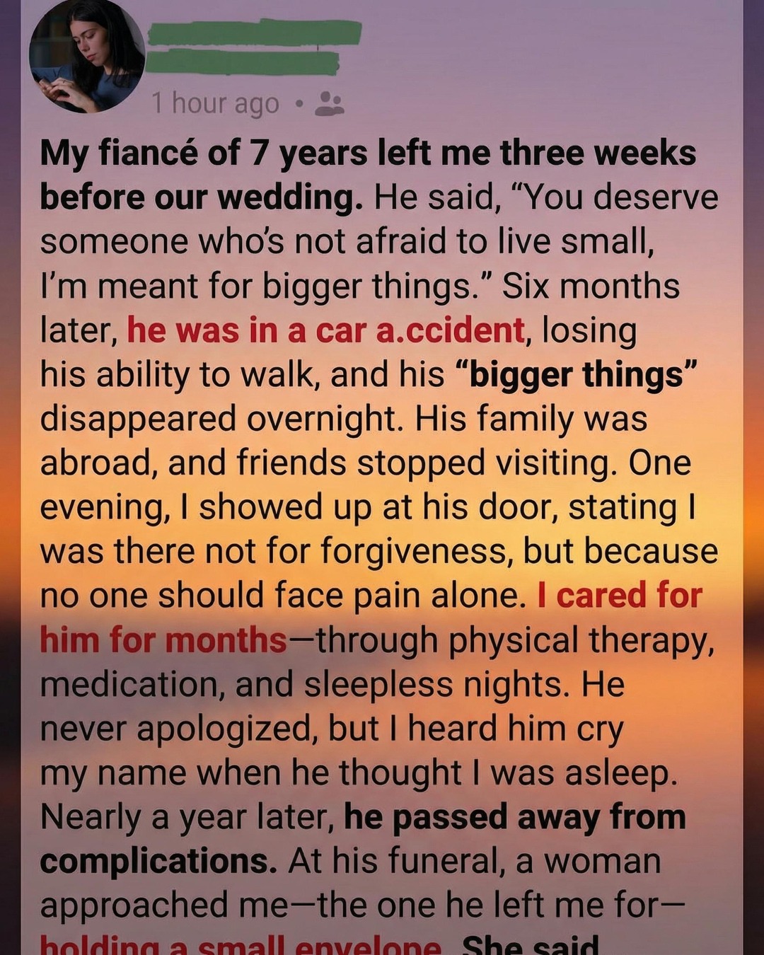 A Story of Compassion That Came After a Broken Engagement