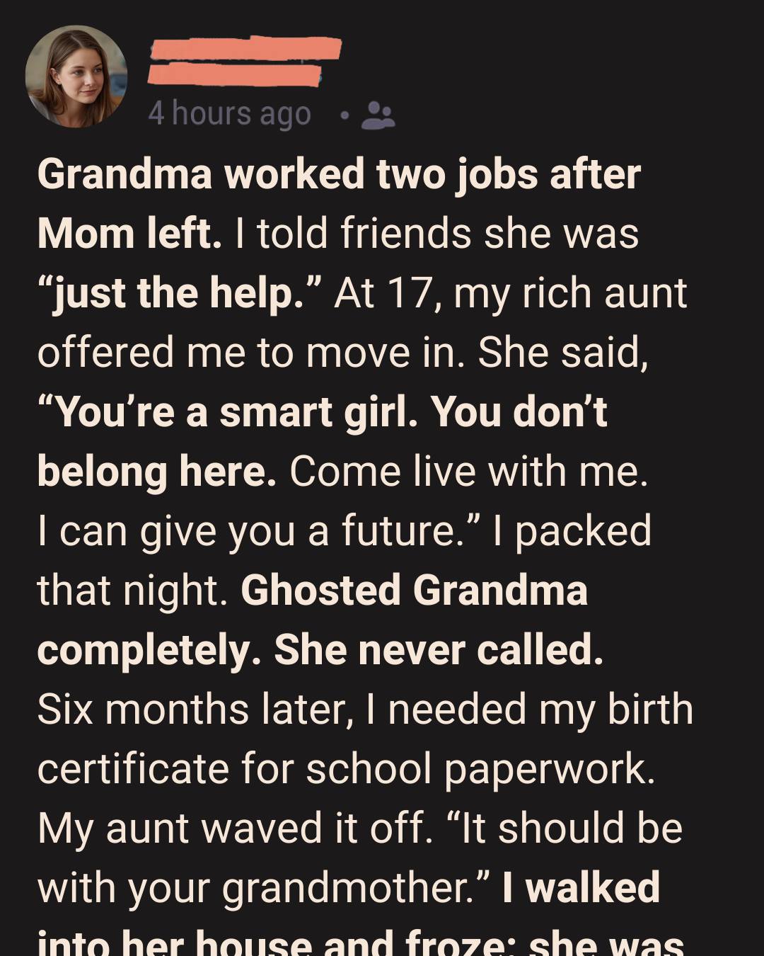 I Called My Grandma “Just the Help” and Moved Out at 17—What I Found When I Came Back Broke Me