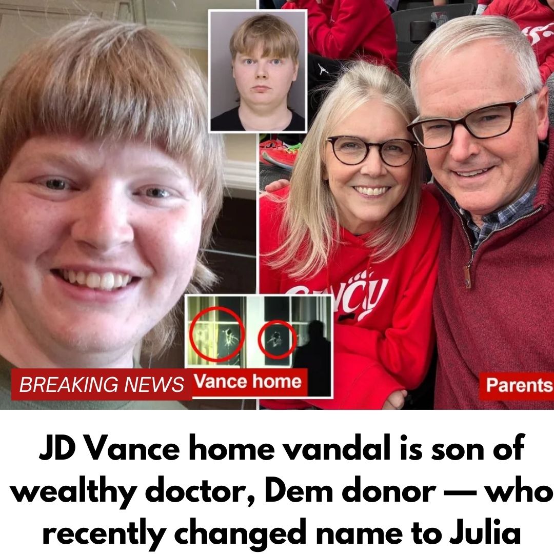 JD Vance home vandal is son of wealthy doctor, Dem donor — who recently changed name to Julia