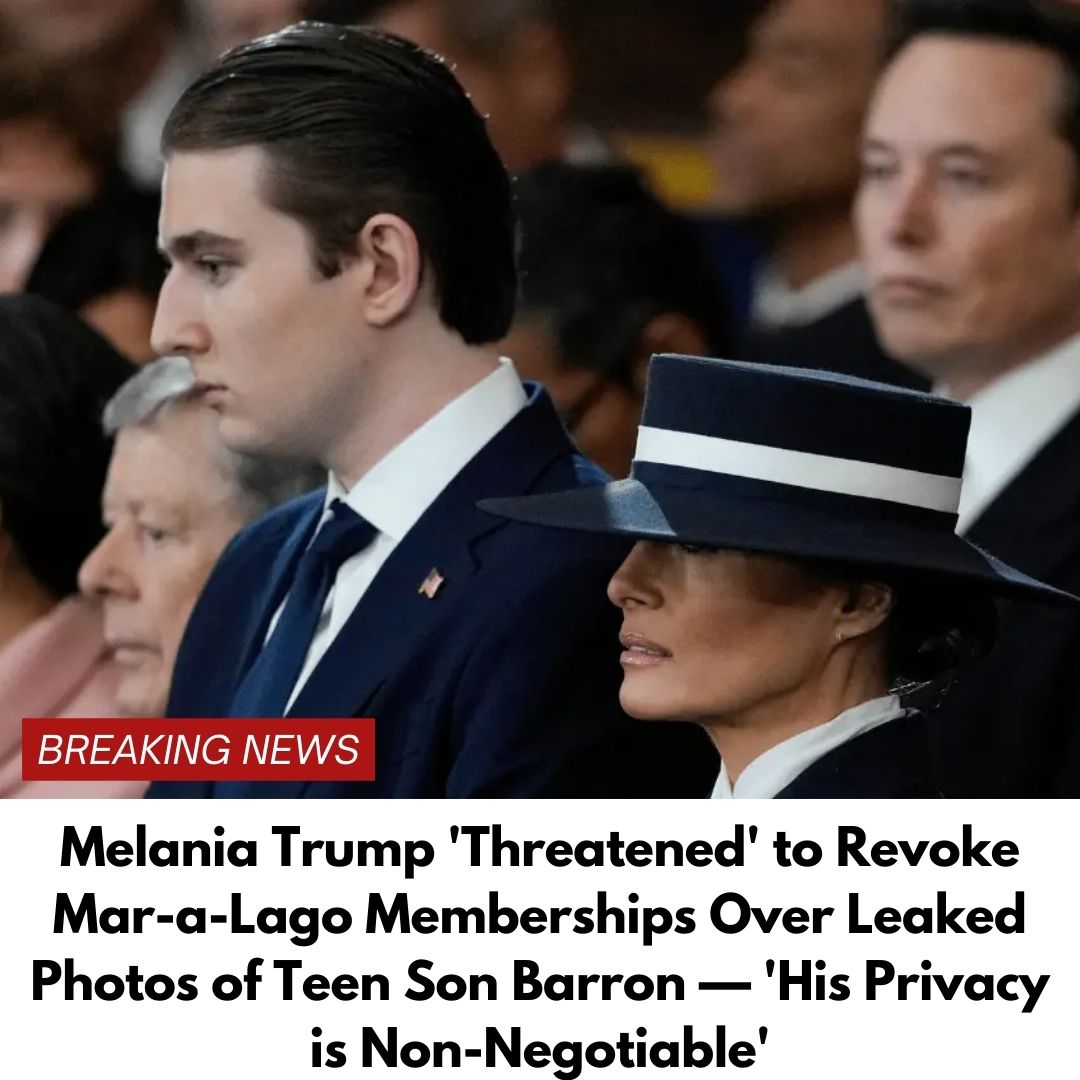 Melania Trump ‘Threatened’ to Revoke Mar-a-Lago Memberships Over Leaked Photos of Teen Son Barron — ‘His Privacy is Non-Negotiable’