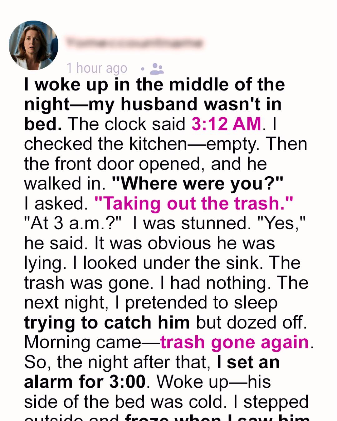 I Trailed My Husband at 3 A.M.—And Witnessed the End of My Marriage